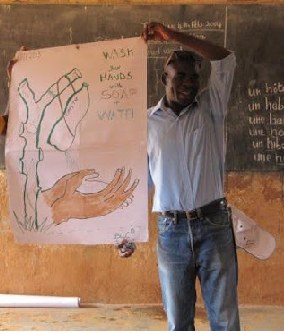 Hand-washing demonstration, photo 4